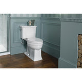 Cachet Quiet-Close Elongated Closed Front Toilet Seat with Grip-Tight Bumpers in White - Super Arbor