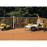 4 in. x 4 in. x 4-1/2 ft. Cedar Double V-Groove Deck Post - Super Arbor