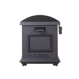 Traditional Black Post Mount Mailbox - Super Arbor