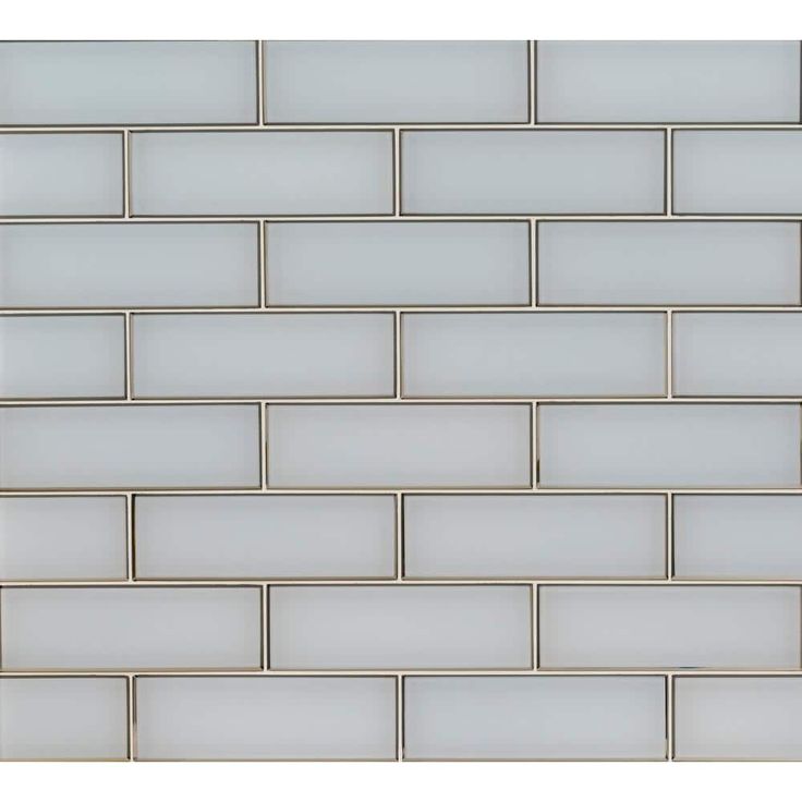 MSI Ice Glossy 4 in. x 12 in. Glass White Subway Tile (2 sq. ft. / case)