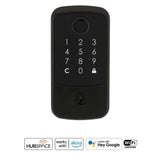 Defiant Hubspace Aged Bronze Square Biometric Fingerprint Electronic Touchpad Deadbolt