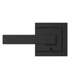 Custom Northbrook Matte Black Upland Trim Combined Interior Door Lever - Super Arbor