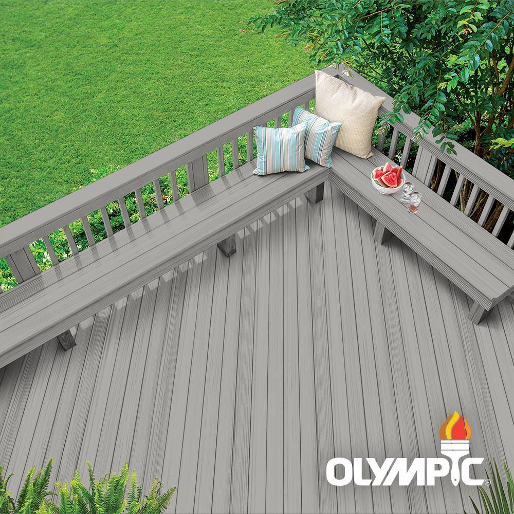 Olympic Maximum 5 gal. Stonehedge Solid Color Exterior Stain and Sealant in One - Super Arbor