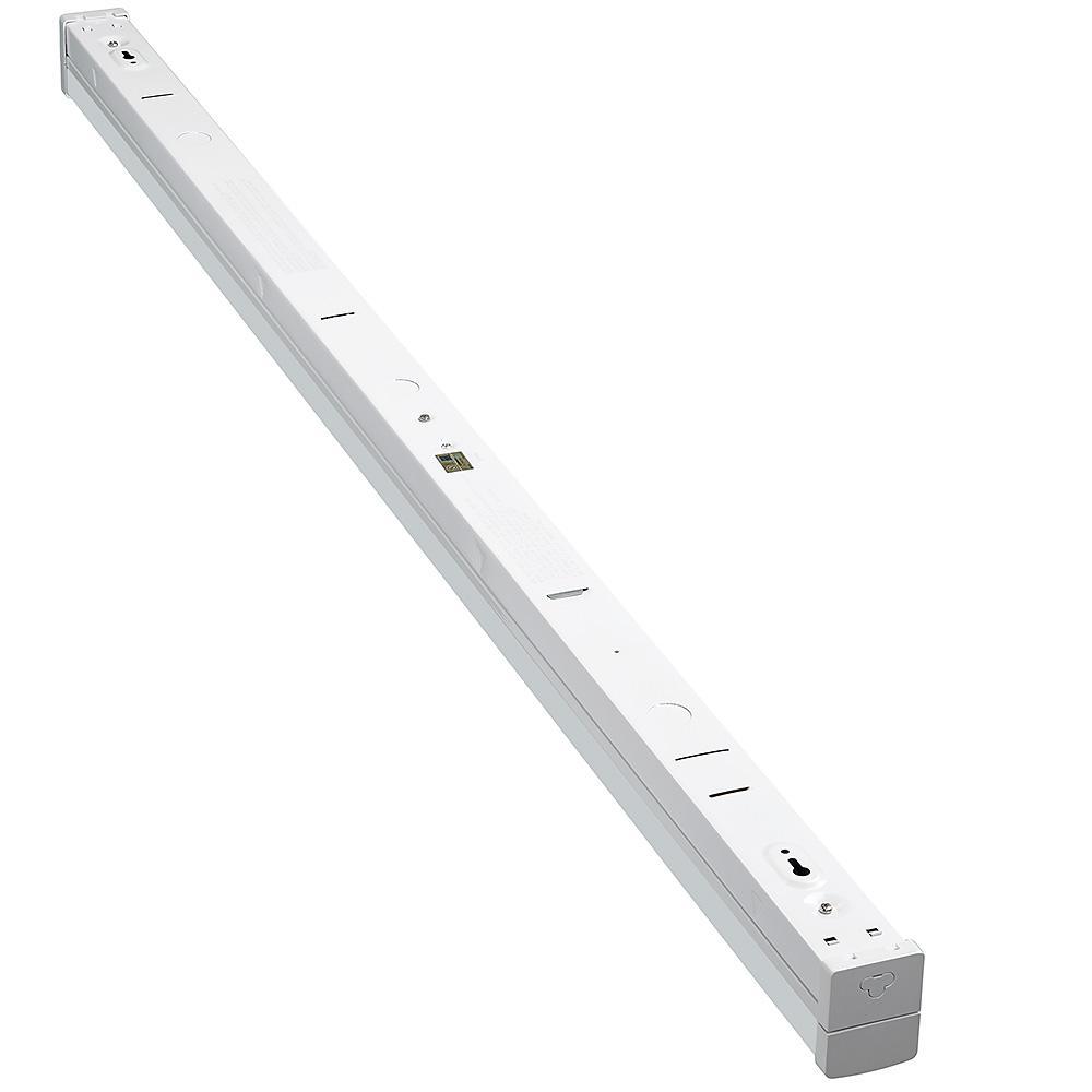 4 ft. 100-Watt Equivalent Integrated LED White Strip Light Fixture 5000K Linkable High Output 5000 Lumens Dimmable - Super Arbor