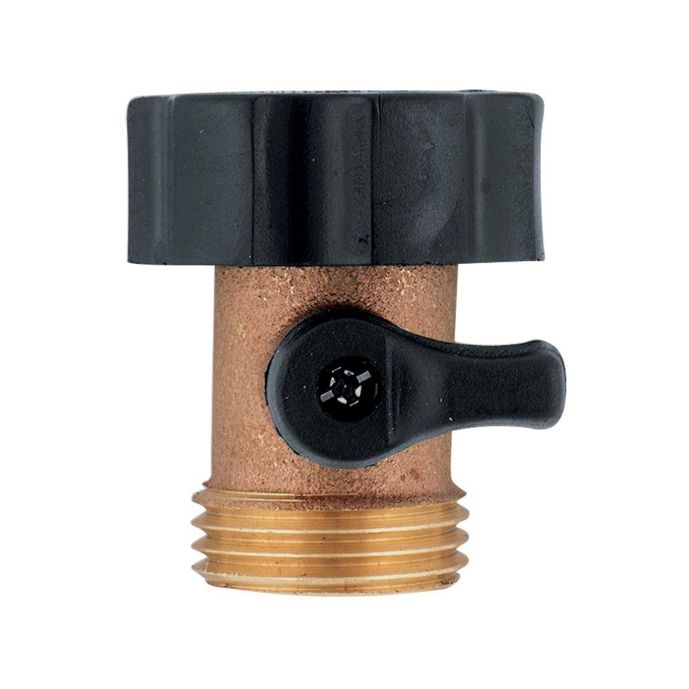 3/4 in. Threaded Brass Shut-Off Coupling - Super Arbor