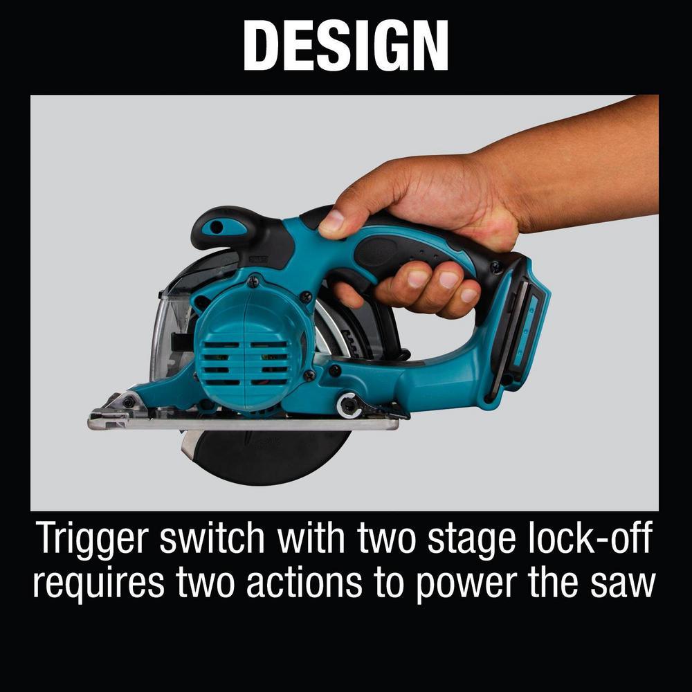 18-Volt LXT Lithium-Ion Cordless 5-3/8 in. Metal Cutting Saw with Electric Brake and Chip Collector Tool-Only - Super Arbor