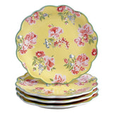 English Garden 16-Piece Seasonal Multicolored Earthenware Dinnerware Set (Service for 4)