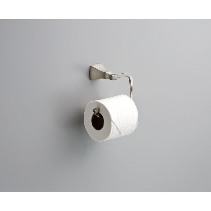 Delta Sawyer Satin Nickel Wall Mount Single Post Toilet Paper Holder
