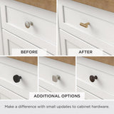 Elegant Base 2-7/8 in. (73 mm) Satin Nickel Elongated Bar Cabinet Knob - Super Arbor