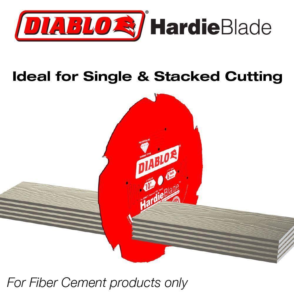 7-1/4 in. x 4-Teeth Polycrystalline Diamond (PCD) Tipped James Hardie/Fiber Cement Saw Blade - Super Arbor