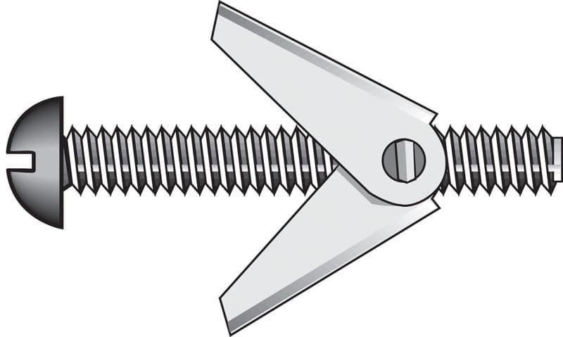 Hillman Fas-N-Tite 1/4 in. x 3 in. Round Head Steel Toggle Bolts, 50-Pack