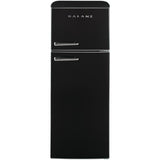 7.6 cu.ft. Retro Mini Refrigerator with Dual Door and True Freezer in Black - Super Arbor