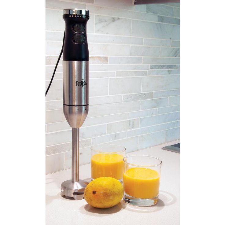 225-Watt Single Speed Silver/Black Immersion Hand Blender with Turbo Boost