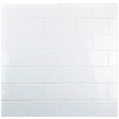 Merola Tile Santorini Blanco 4 in. x 7-7/8 in. Ceramic Subway Wall Tile (12 sq. ft. / case) - Super Arbor