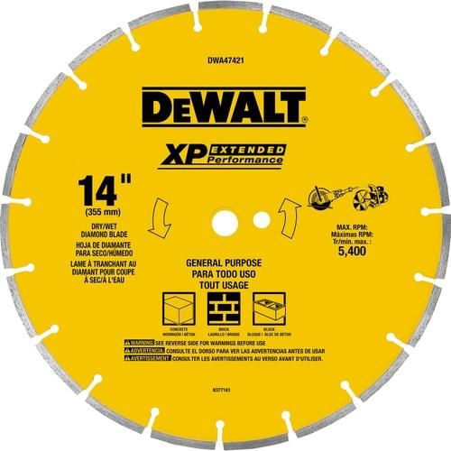 DEWALT 14-in Wet or Dry Segmented Diamond Circular Saw Blade