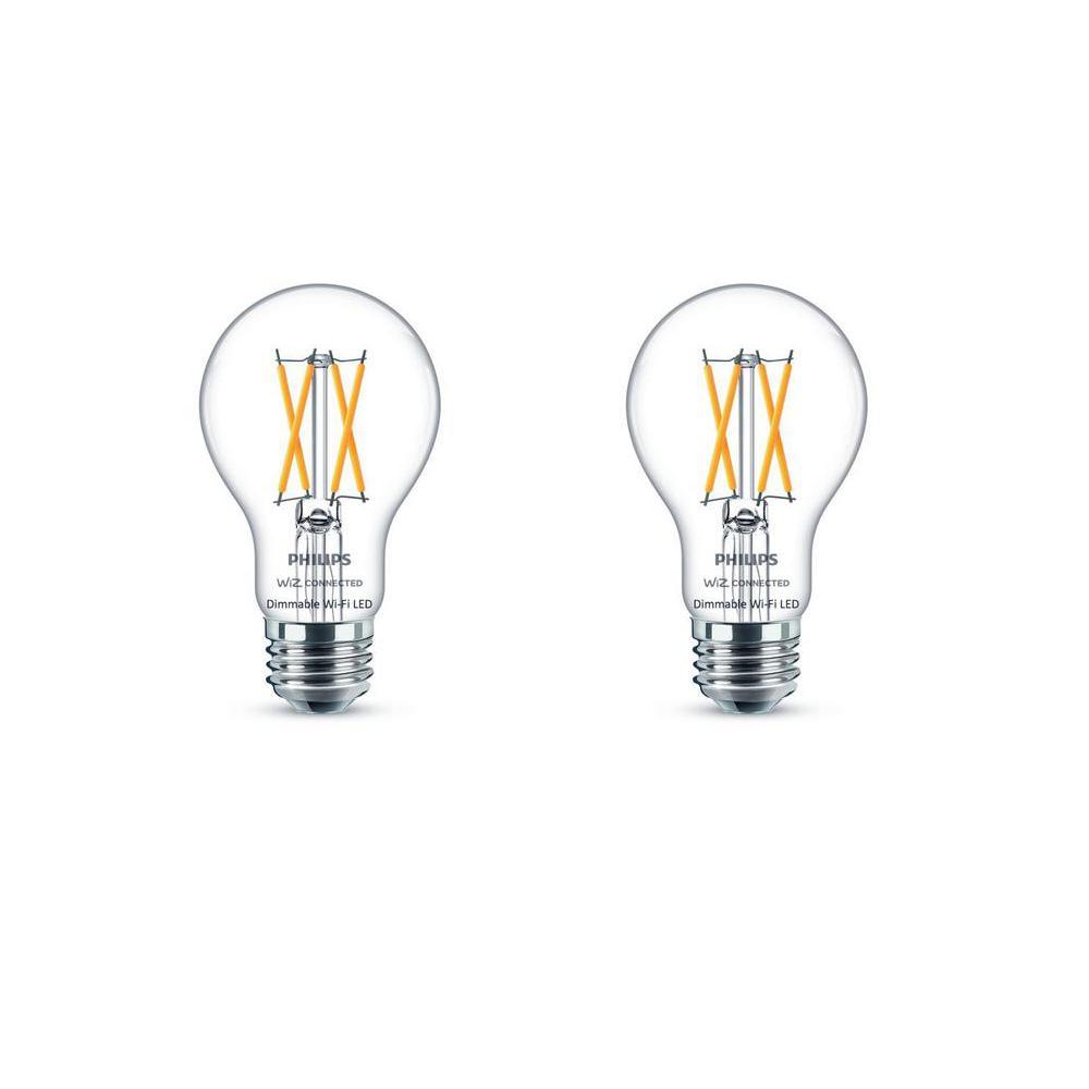 Amber A19 LED 40W Equivalent Dimmable Smart Wi-Fi Wiz Connected Wireless Light Bulb - Super Arbor