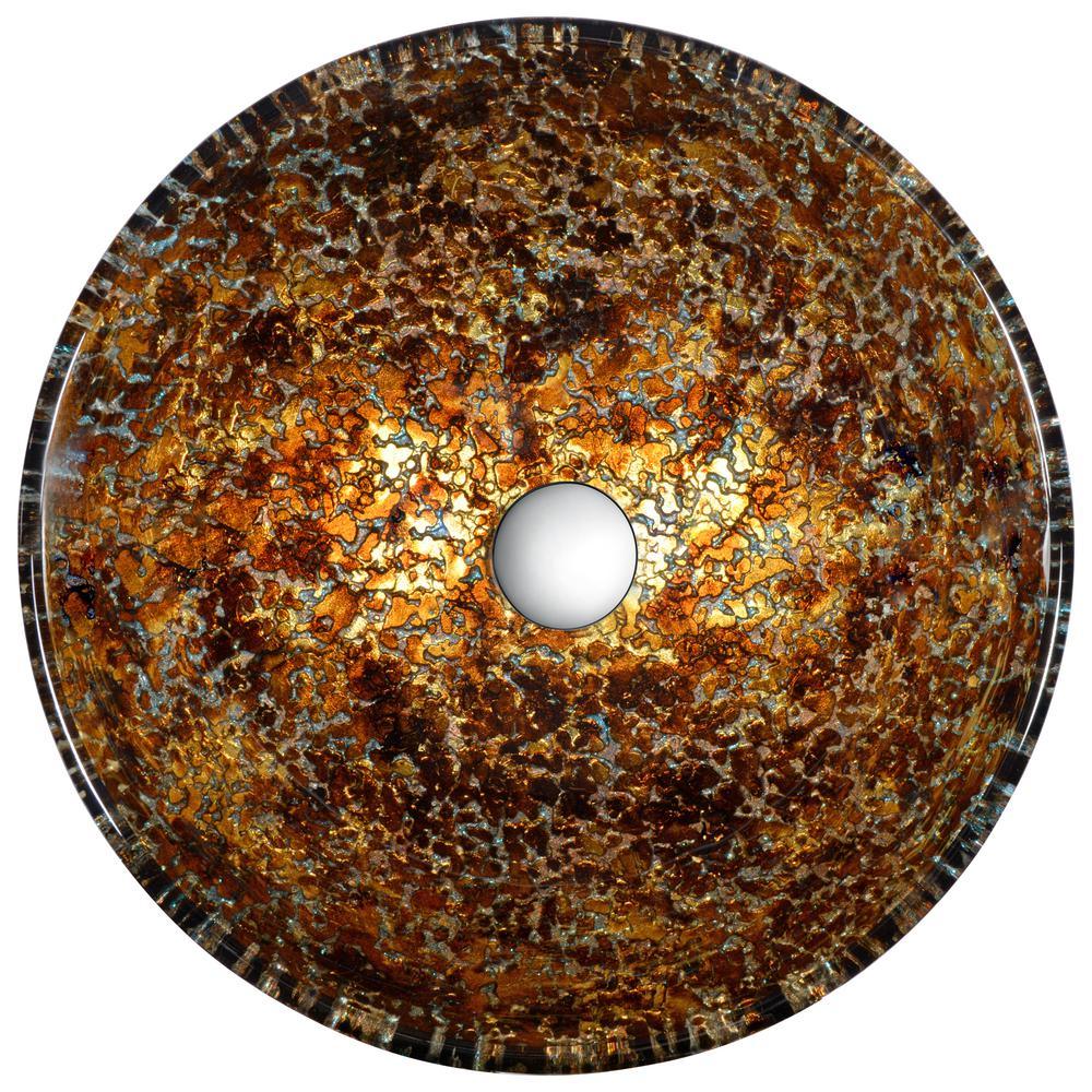 Alto Series Vessel Sink in Molten Gold - Super Arbor