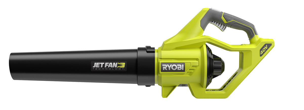 RYOBI 110 MPH 500 CFM 40-Volt Lithium-Ion Cordless Variable-Speed Jet Fan Leaf Blower with 4.0 Ah Battery and Charger Included