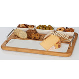 CreativeWare 'TableStyles' Bamboo and Ceramic Hostess Server with Serving Bowls and Cutting Board