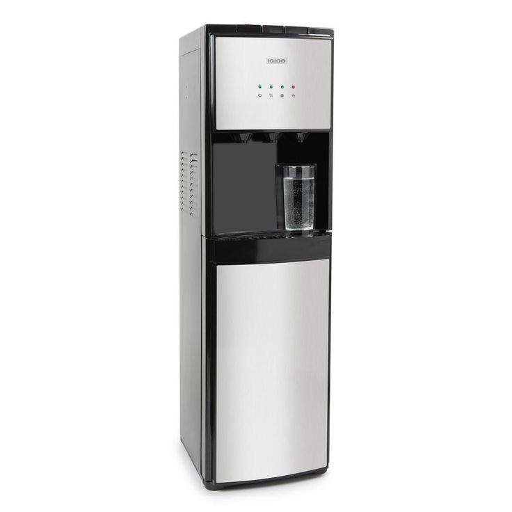 3 or 5 Gal. Water Cooler in Black with Hot, Cold and Room Temperature Water Functions