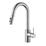 Single-Handle Pull-Down Sprayer Kitchen Faucet with 2-Function Sprayhead in Matte Black - Super Arbor