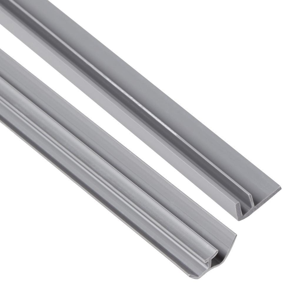 Jetcoat 32 in. x 60 in. x 78 in. Shower Kit in Driftwood with Right Drain Base in White (5-Piece) - Super Arbor