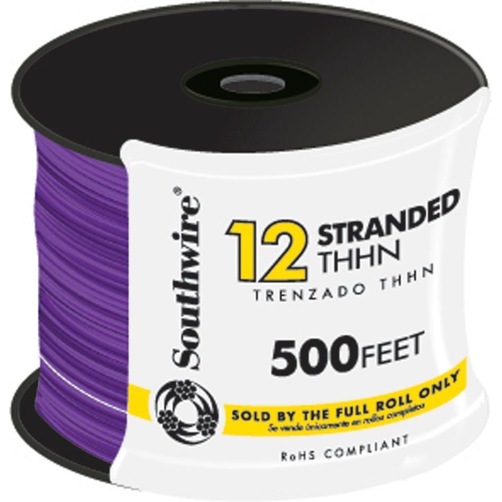 500 ft. 12 White Stranded CU THHN Wire - Super Arbor