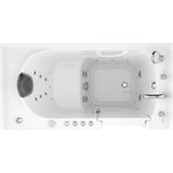 Safe Premier 59 in. Right Drain Walk-in Air and Whirlpool Bathtub in White - Super Arbor