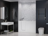 Universal Tubs Safe Premier 59.6 in. x 60 in. x 32 in. Right-Drain Walk-In Air & Whirlpool Bathtub in White