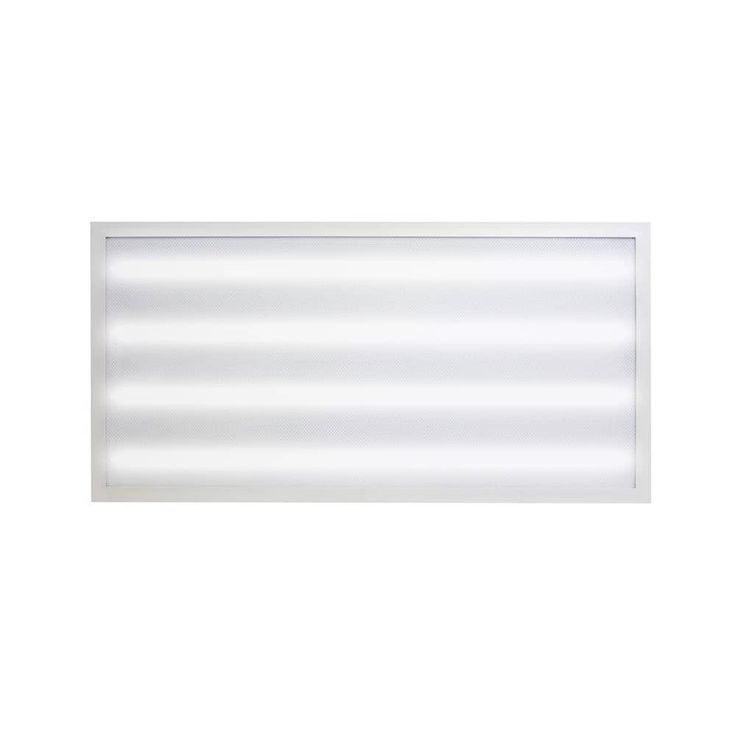 Commercial Electric 2 ft. x 4 ft. 128-Watt Equivalent Integrated LED High Output Prismatic Lens White Troffer, 3500K/4000K/5000K