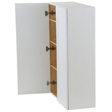 Cambridge Shaker Assembled 30x42x12.5 in. Wall Cabinet with 2 Soft Close Doors in White - Super Arbor