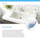 MR Direct Undermount Porcelain Bathroom Sink in White with Pop-Up Drain in Antique Bronze