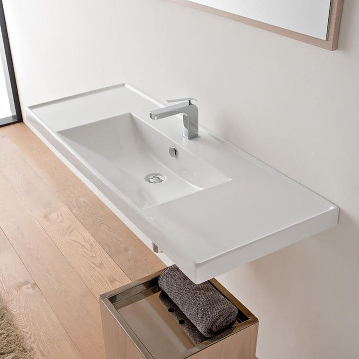 Nameeks ML Wall Mounted Sink in White