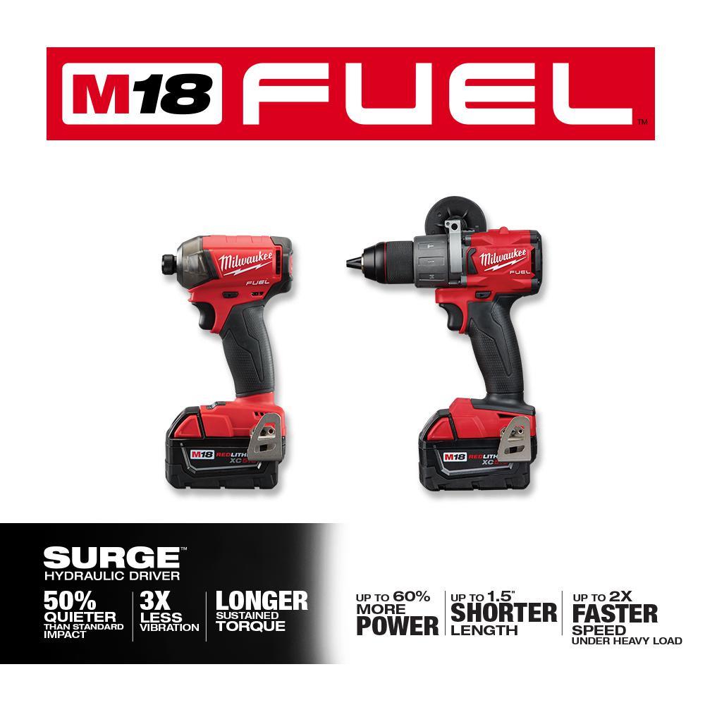 M18 FUEL 18-Volt Lithium-Ion Brushless Cordless Surge Impact and Hammer Drill Combo Kit /W M18 Reciprocating Saw - Super Arbor