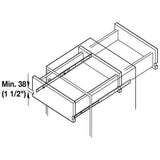 24 in. 2-Way Travel Ball Bearing Drawer Slide Set (1-Pair) - Super Arbor