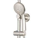 7-spray 8 in. Dual Shower Head and Handheld Shower Head with Body spray in Brushed-Nickel