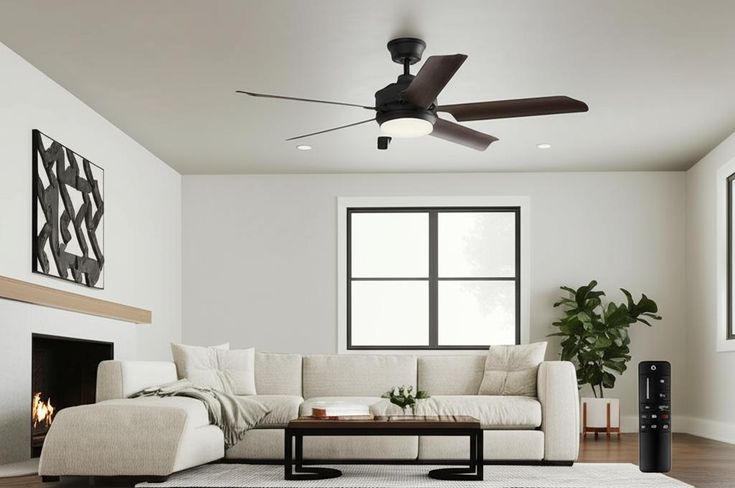 Home Decorators Collection Hansfield 56-inch LED Outdoor Ceiling Fan with Remote Control