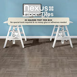 Achim Nexus Self-Adhesive Vinyl Floor Tile, 12 x 12 in, Charcoal Grey Wood — 20 Tiles Cover 20 sq ft