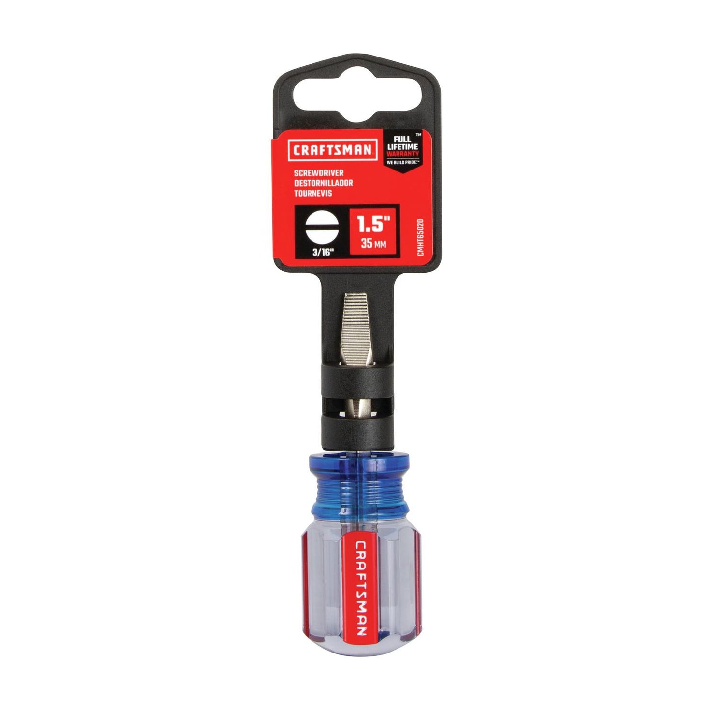 Craftsman 3/16 in. X 1-1/2 in. L Slotted Screwdriver 1 pc