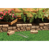 Dalen Products 6 in. x 10 ft. Tan Stone Wall Border - Super Arbor