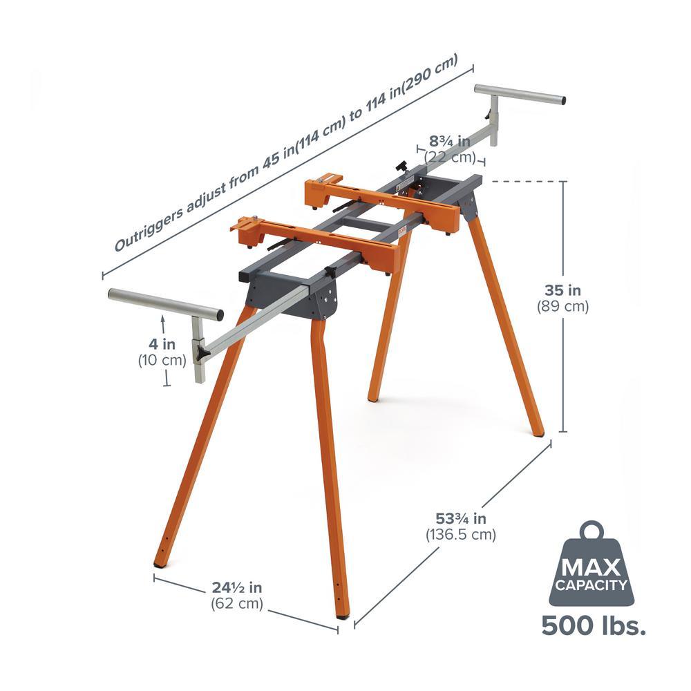 Folding Portable Miter Saw Stand - Super Arbor