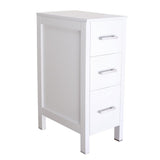 20 in. W x 12 in. D x 30 in. H Bathroom Vanity Cabinet Linen Cabinet with Three Drawers in Gray - Super Arbor