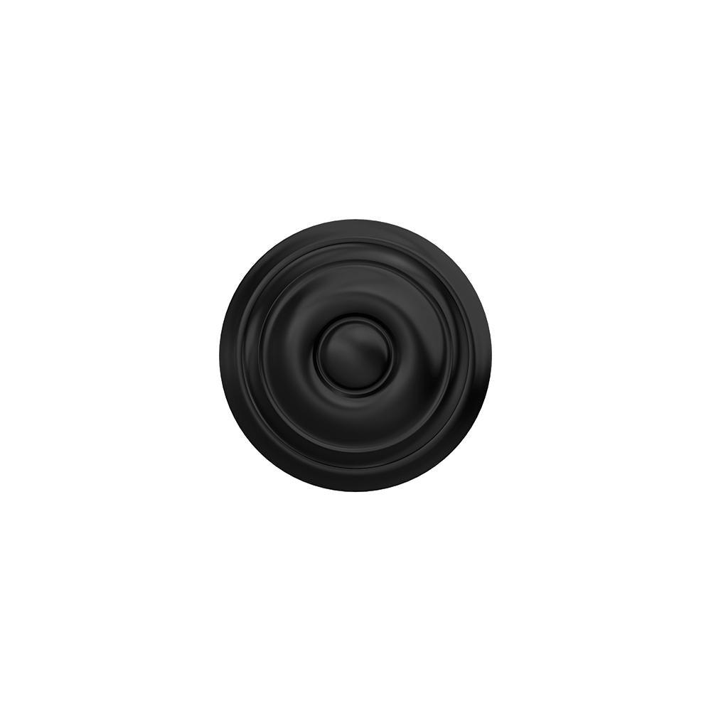 Custom Georgian Matte Black Alden Trim Dummy  Door Knob (2-pack) - Super Arbor