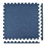 Greatmats Royal Carpet Charcoal Velour Plush 2 ft. x 2 ft. x 5/8 in. Interlocking Carpet Tile 96.875 sq. ft. (25 Tiles/Case)