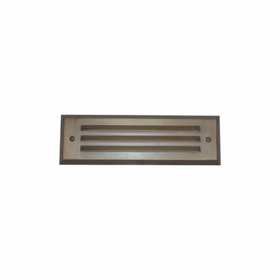 4-Watt Brass Outdoor Integrated LED 2700K White Warm Landscape Deck Light - Super Arbor