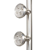 7-spray 8 in. Dual Shower Head and Handheld Shower Head with Body spray in Brushed-Nickel