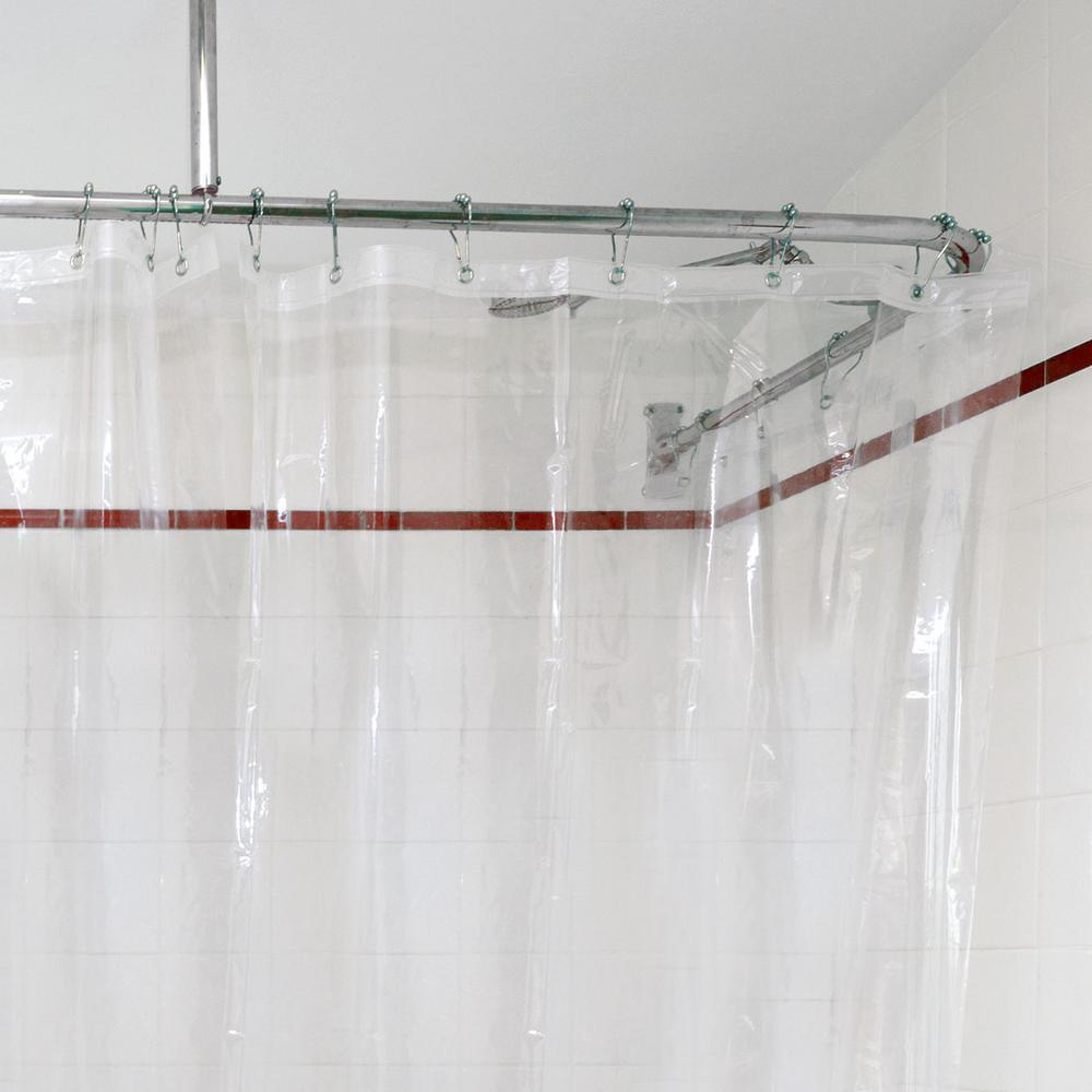 PEVA 72 in. x 72 in. Clear Shower Curtain Liner - Super Arbor