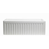 Sutton Place Farmhouse Fireclay 33 in. Single Bowl Kitchen Sink with Grid with Grid and Strainer