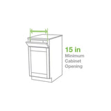 Simply Put 14-in W x 2-in H Pull Out Plastic Baskets & Organizers