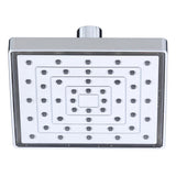1-Spray 6 in. Single Wall Mount LED Lighted Fixed Rain Shower Head in Chrome - Super Arbor
